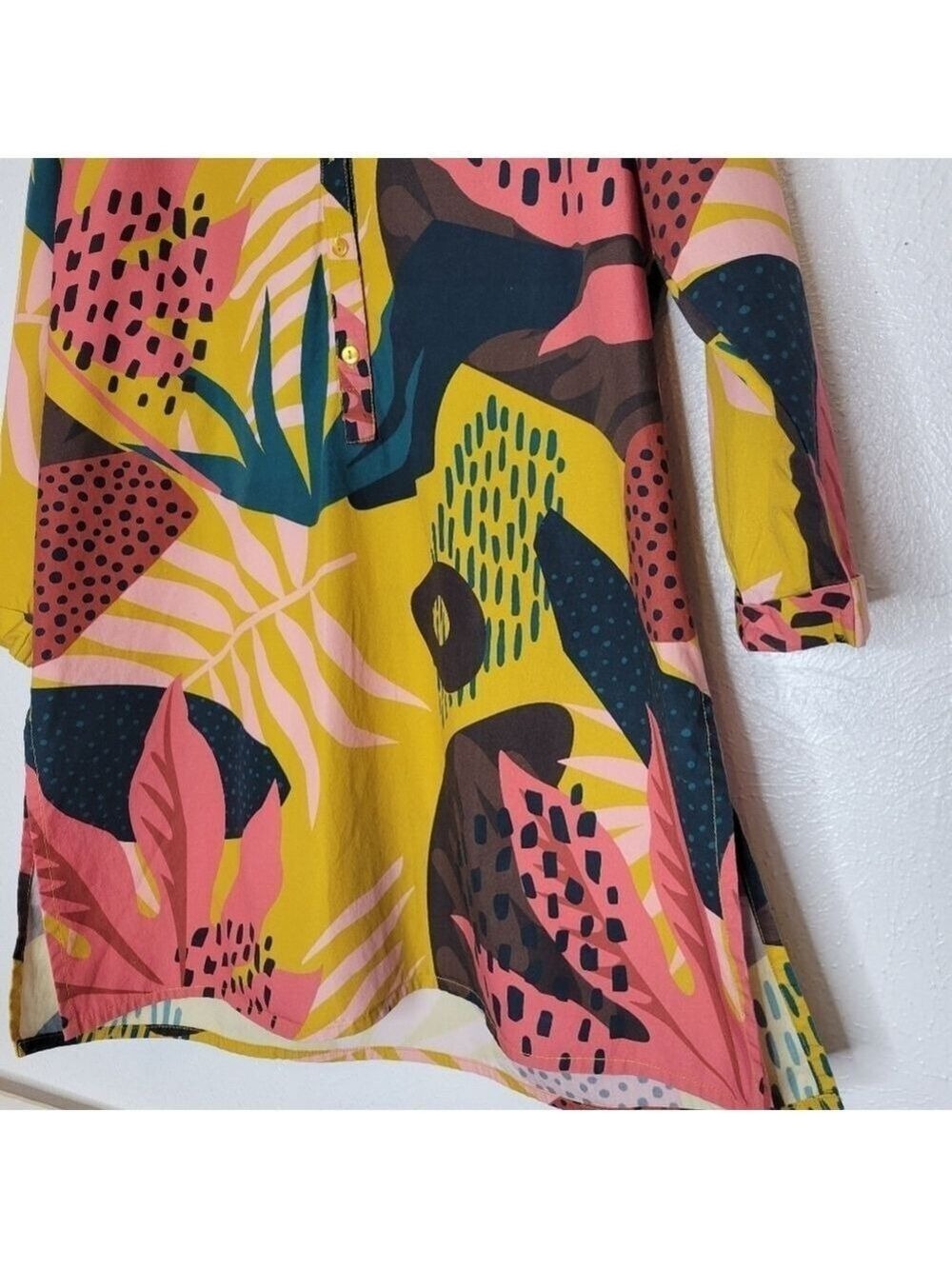 Maude Vivante Tropical Poplin Tunic Women's Size Small - Picture 4 of 10
